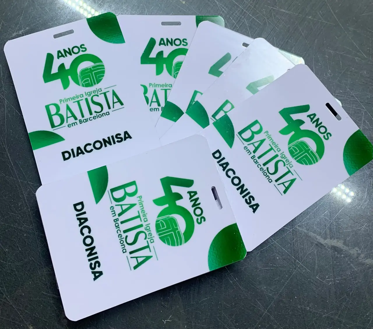 Credenciais para evento